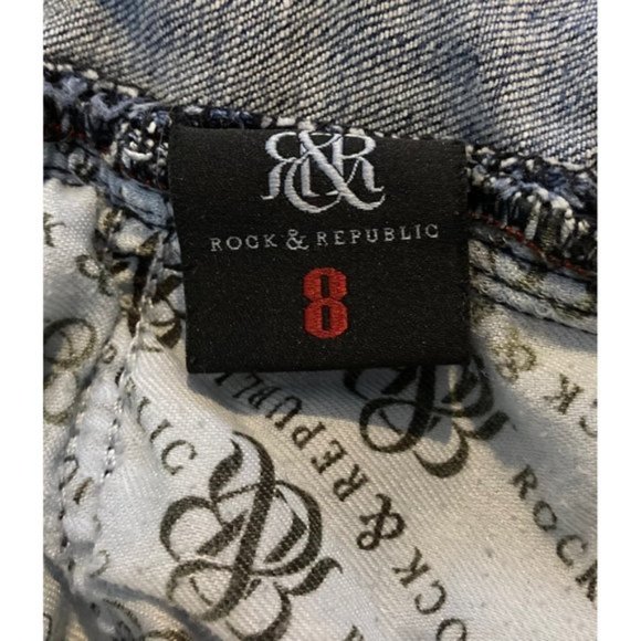 Rock Republic Womens Size 8 Kasandra Bootcut Jeans Low Rise Medium Wash Stretch - Picture 6 of 8